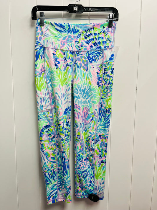 Capris Designer By Lilly Pulitzer In Blue & Green, Size: S