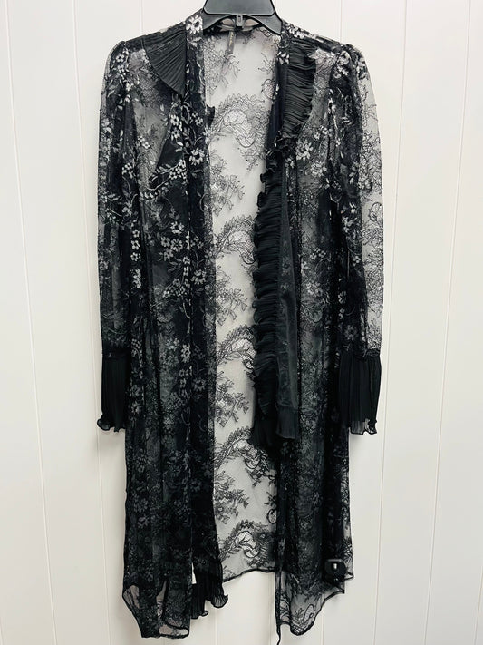 Cardigan By Bcbgmaxazria In Black & Silver, Size: S