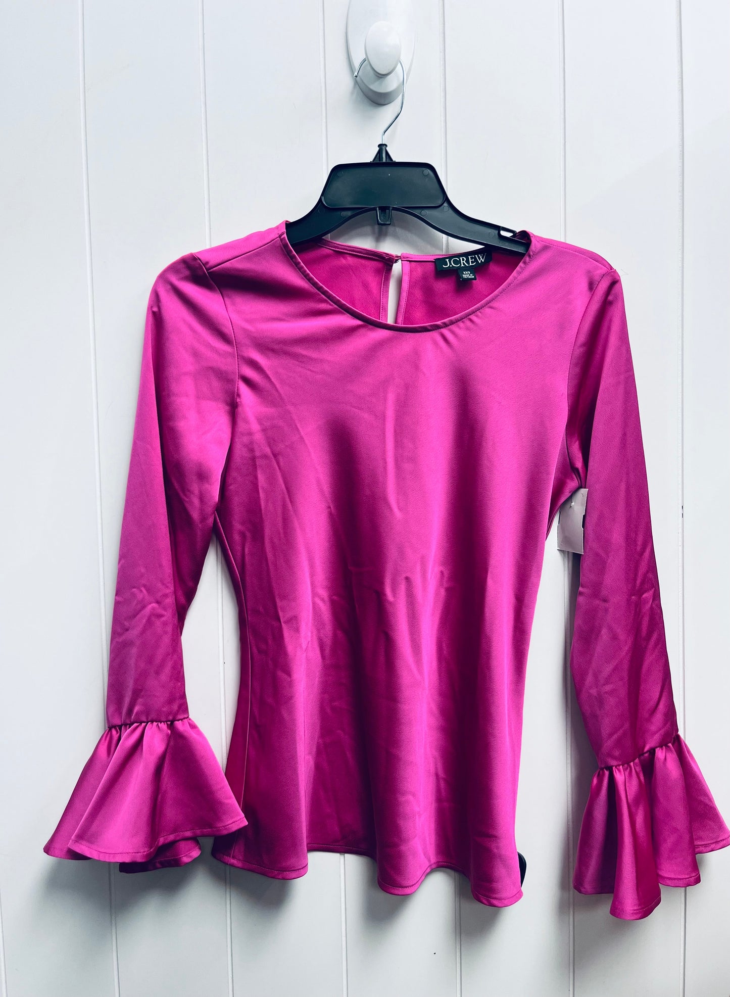 Blouse Long Sleeve By J. Crew In Purple, Size: Xxs