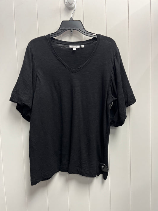 Top Short Sleeve By Chicos In Black, Size: Xl