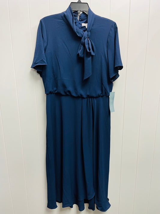 Dress Work By London Times In Navy, Size: 12