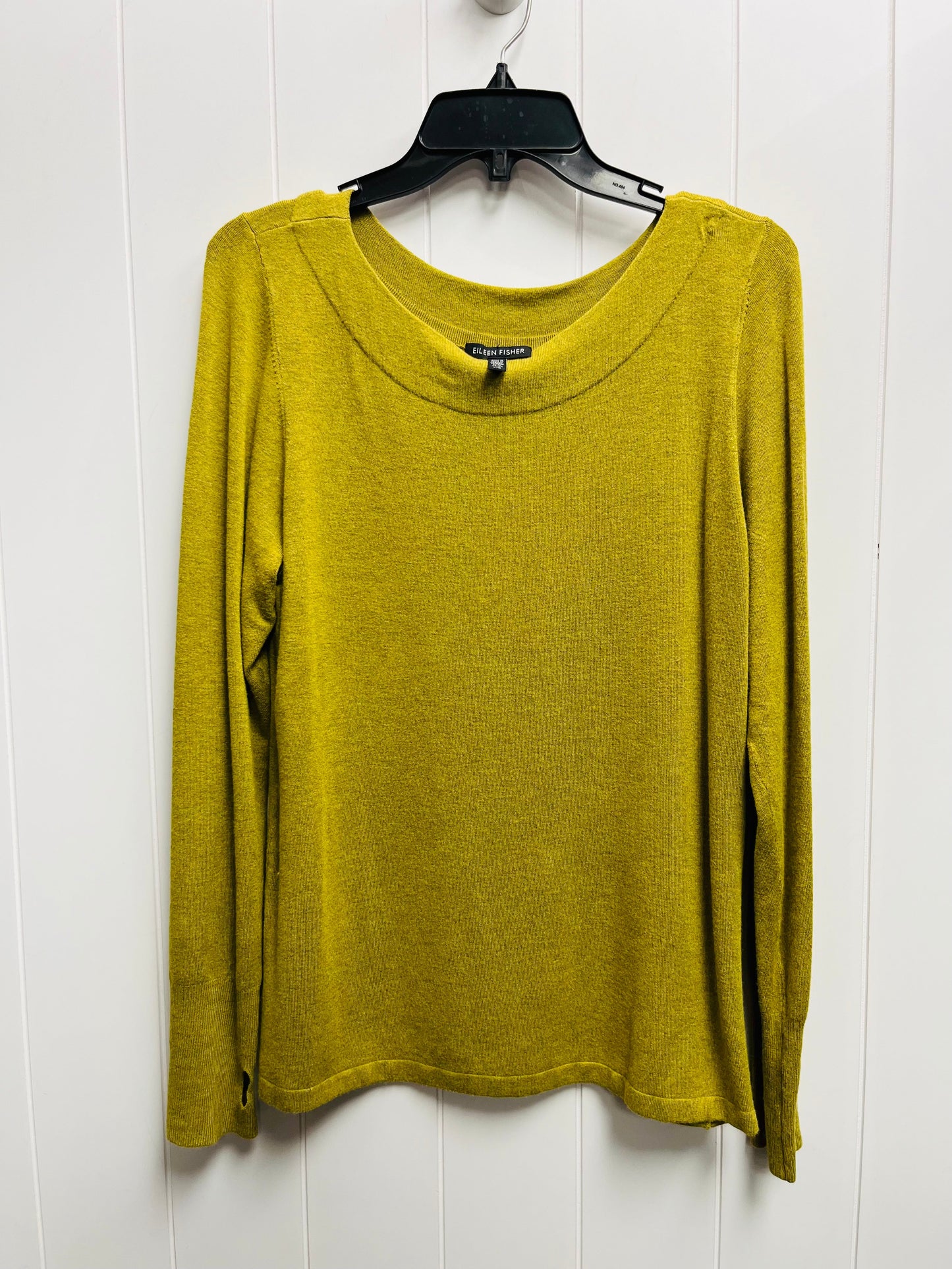 Sweater Cashmere By Eileen Fisher In Green, Size: L