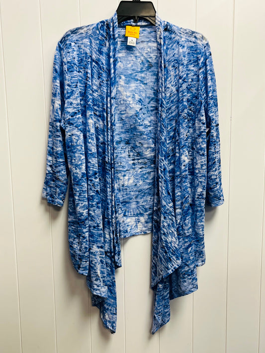 Cardigan By Ruby Rd In Blue, Size: 1x