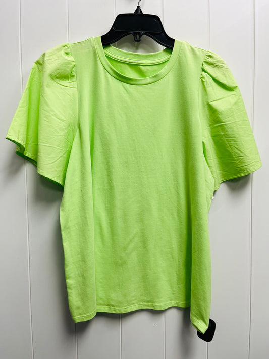 Top Short Sleeve By A New Day In Green, Size: L