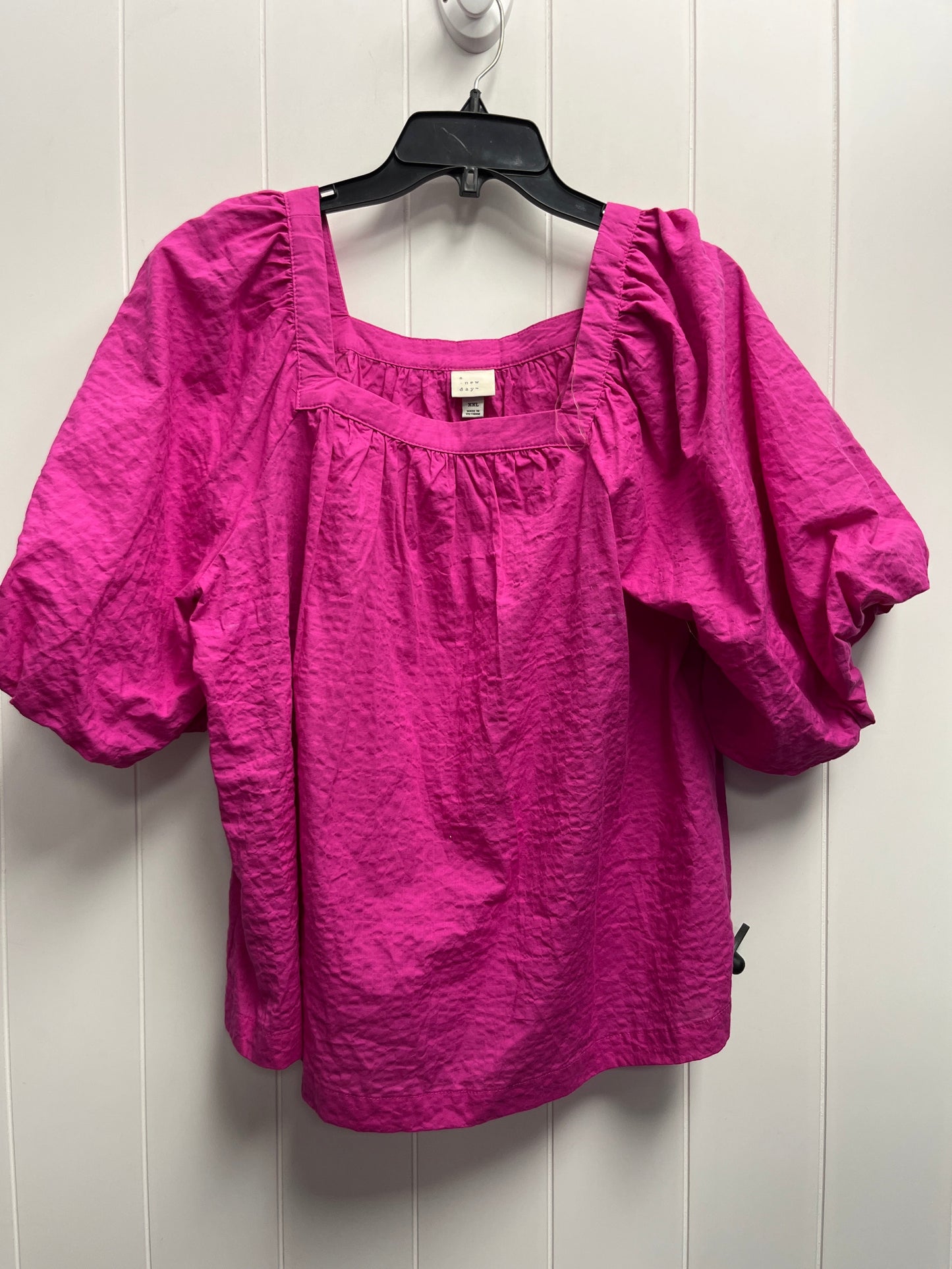 Pink Top Short Sleeve A New Day, Size Xxl