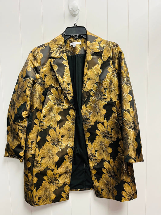 Jacket Other By Chicos In Black & Gold, Size: 8