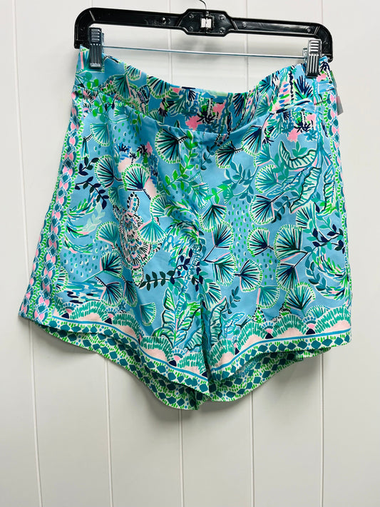 Shorts Designer By Lilly Pulitzer In Blue & Green, Size: L