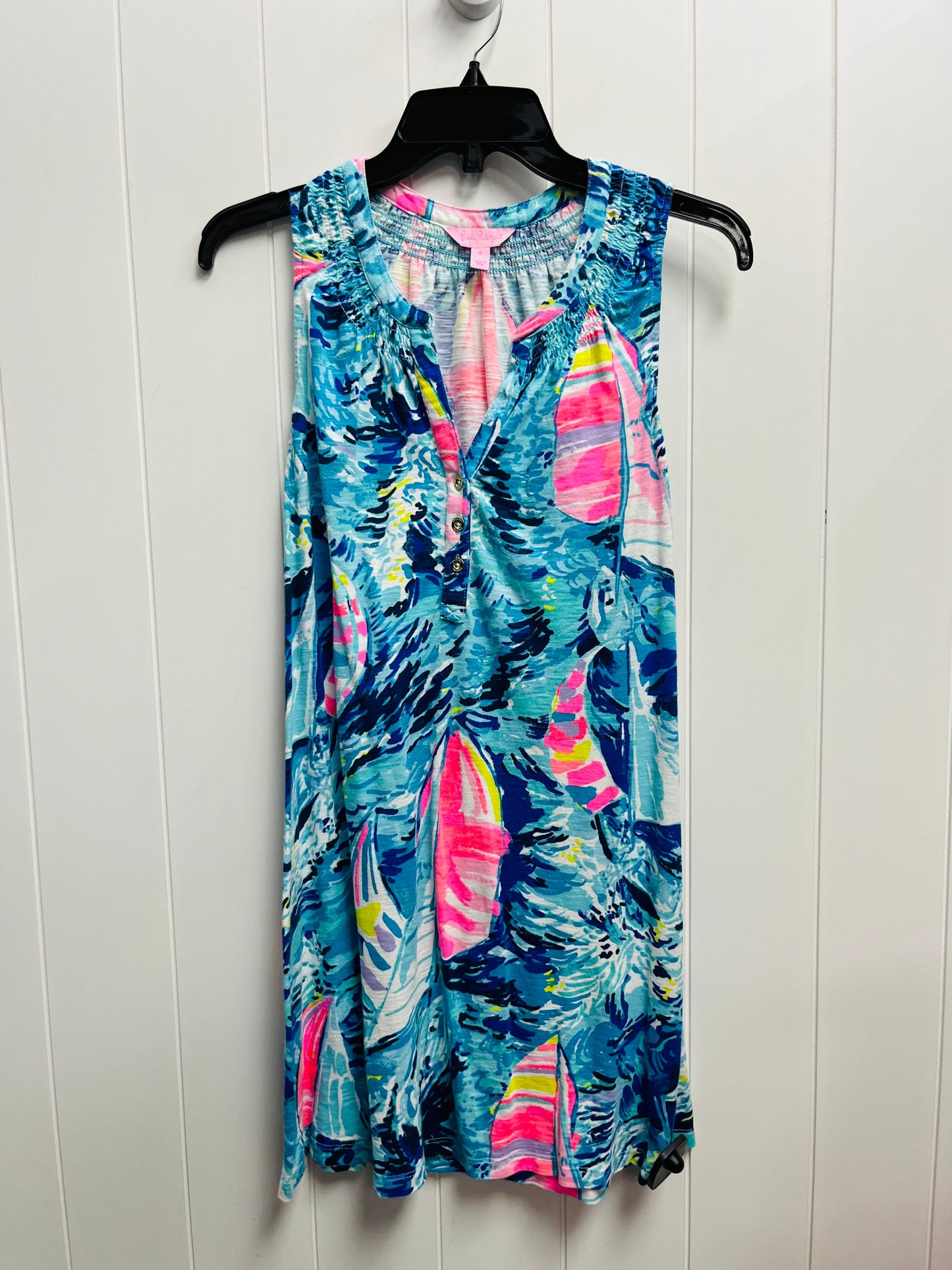 Dress Designer By Lilly Pulitzer In Blue & Pink, Size: S