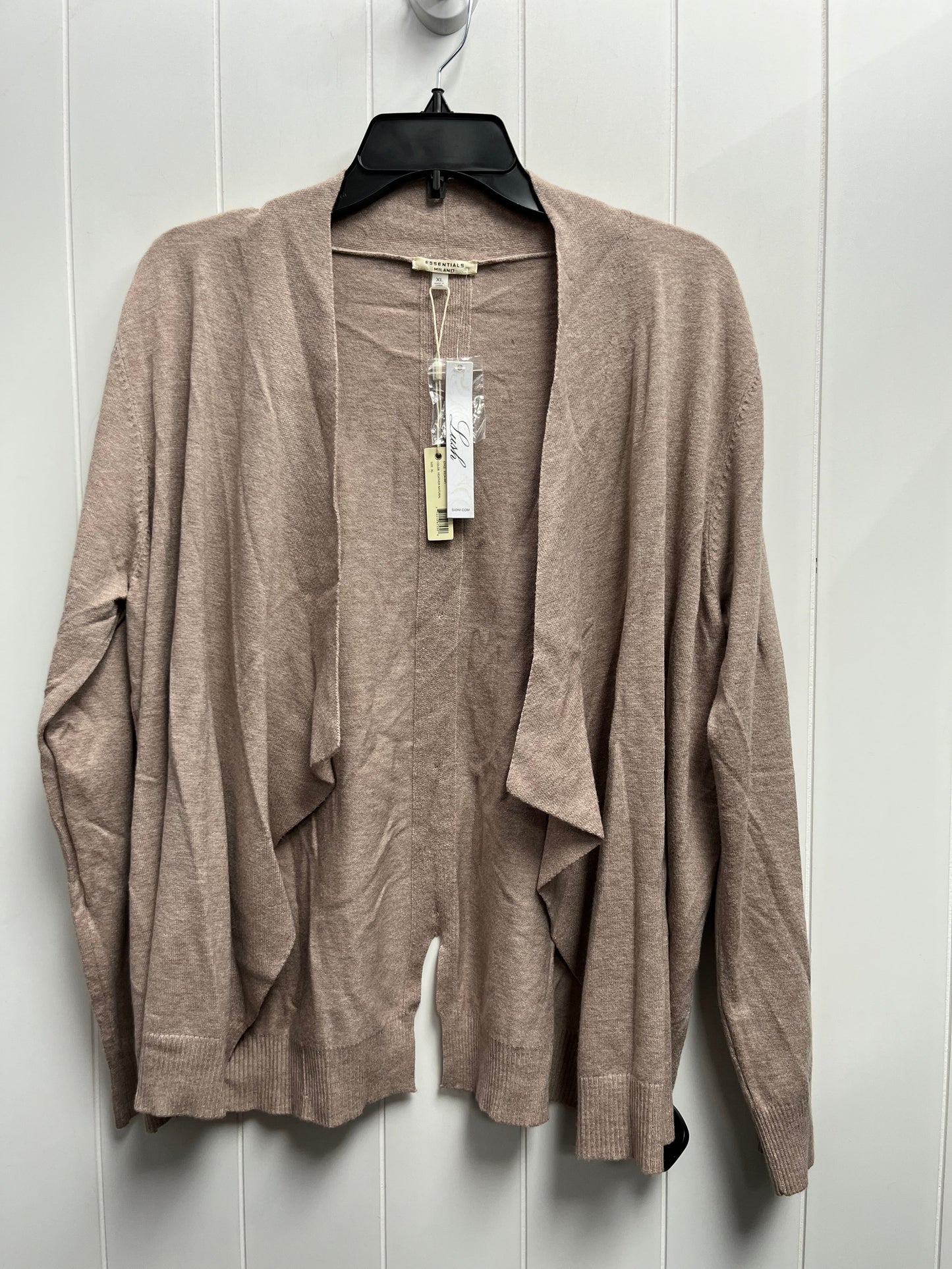 Cardigan By Essentials In Tan, Size: Xl