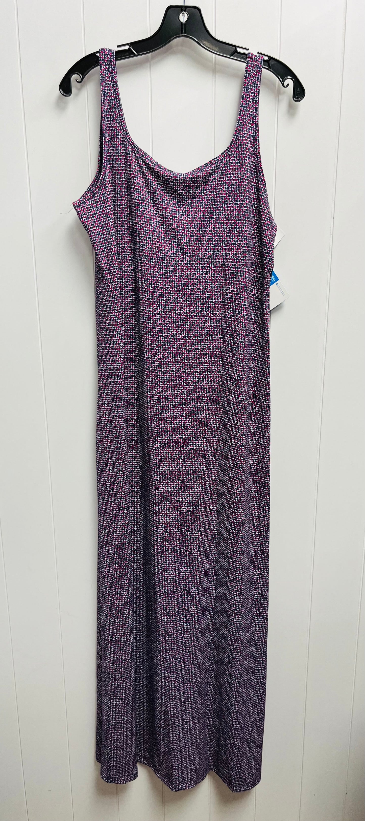 Dress Casual Maxi By Columbia In Blue & Red & White, Size: Xl