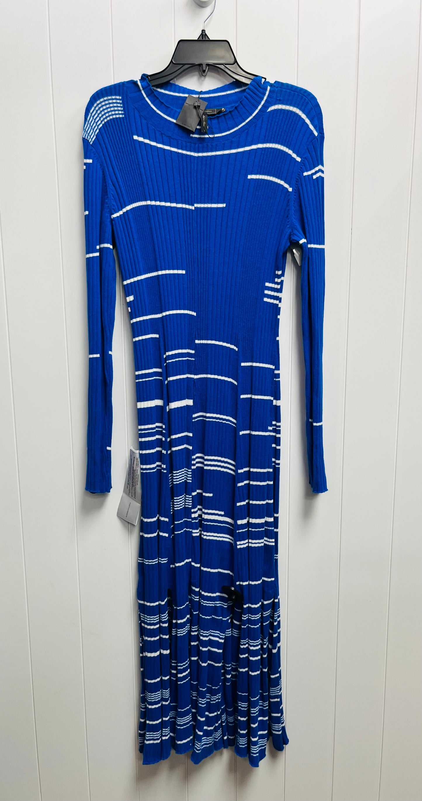 Dress Casual Maxi By Bcbgmaxazria In Blue, Size: L