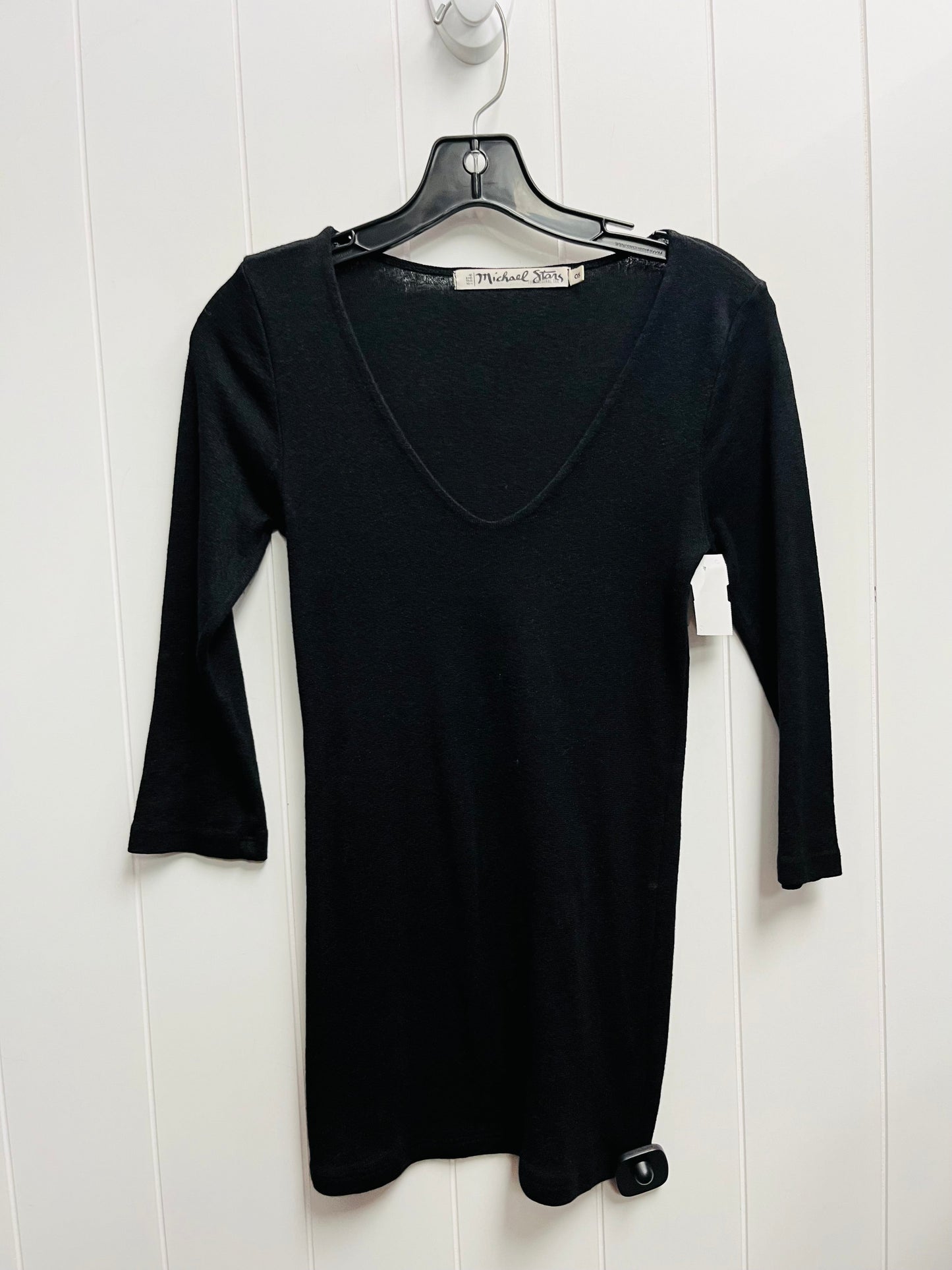 Top 3/4 Sleeve Basic By Michael Stars In Black, Size: S