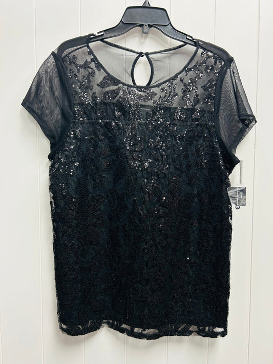 Black Top Short Sleeve Inc, Size Xl