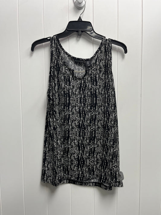 Black & White Top Sleeveless Tahari By Arthur Levine, Size Xl