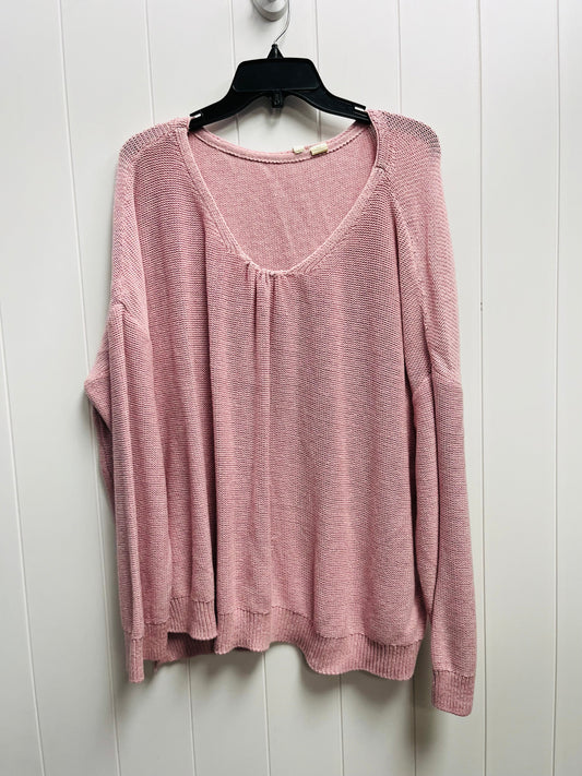 Sweater By Moth In Pink, Size: Xl