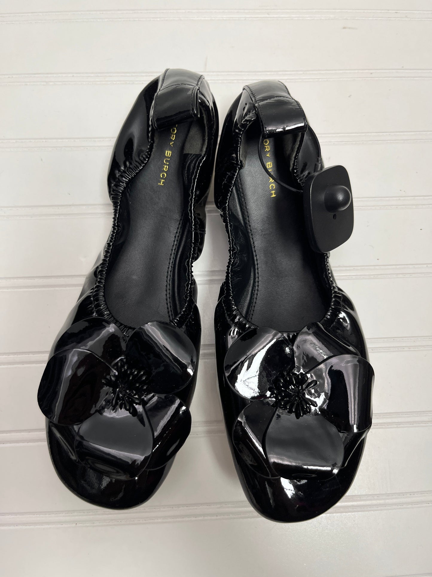 Shoes Flats By Tory Burch In Black, Size: 9.5