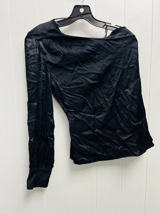 Blouse Long Sleeve By Zara In Black, Size: Xs