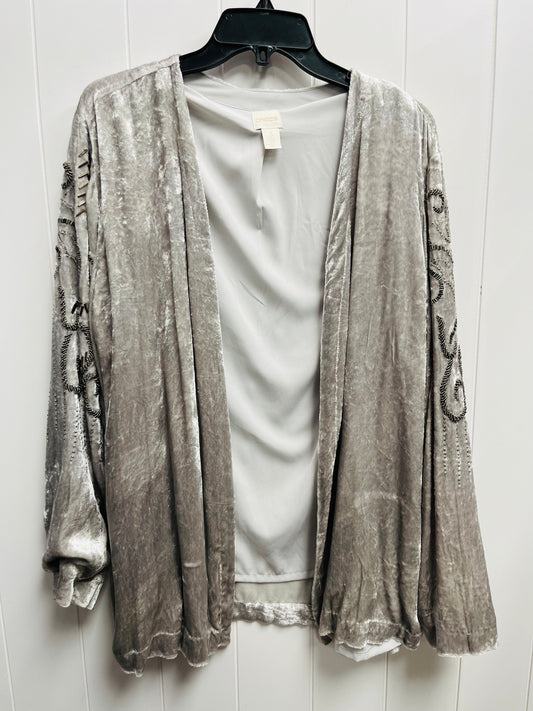 Cardigan By Chicos In Grey, Size: Xl