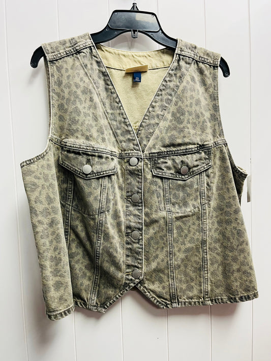 Vest Other By Universal Thread In Grey Denim, Size: Xxl