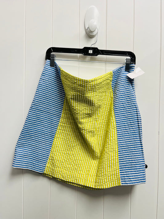 Skirt Mini & Short By Vineyard Vines In Blue & Yellow, Size: 14