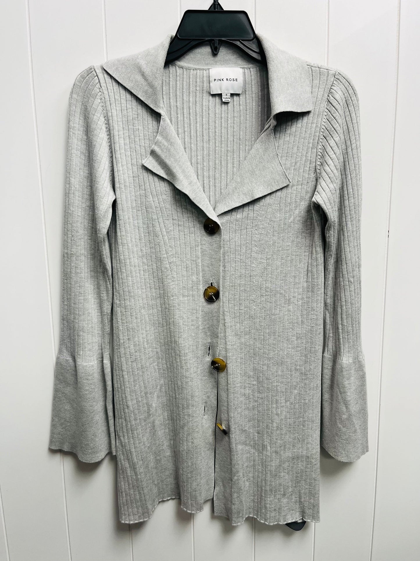 Cardigan By Pink Rose In Grey, Size: S