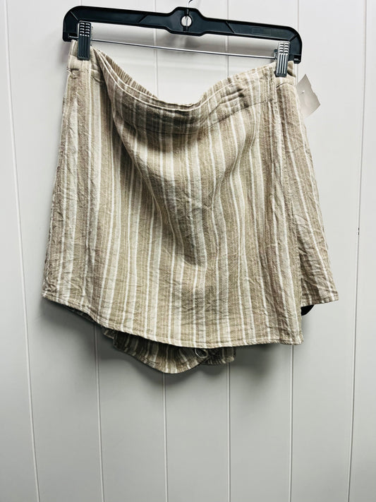 Tan & White Skort For Cynthia, Size L