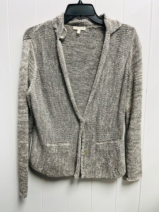 Sweater Cardigan By Eileen Fisher In Grey, Size: S