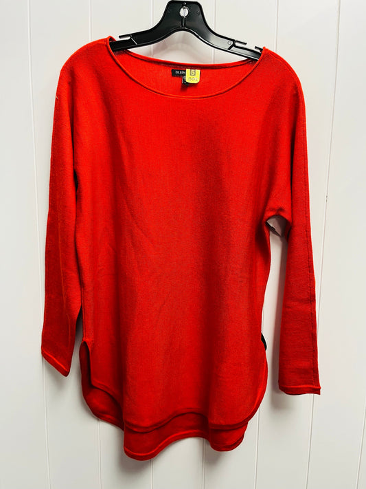 Sweater By Eileen Fisher In Red, Size: M