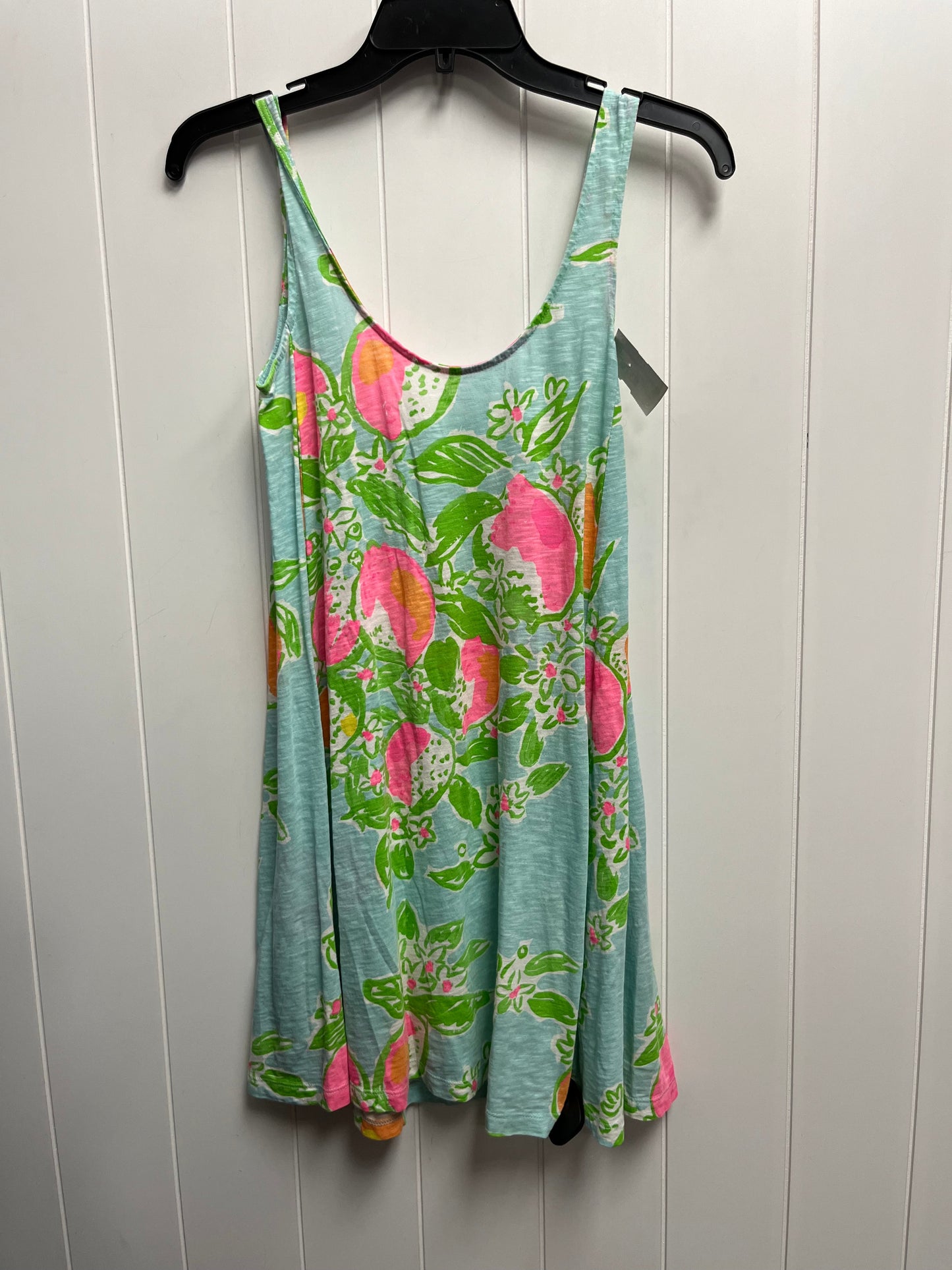 Green & Pink Dress Casual Short Lilly Pulitzer, Size Xs