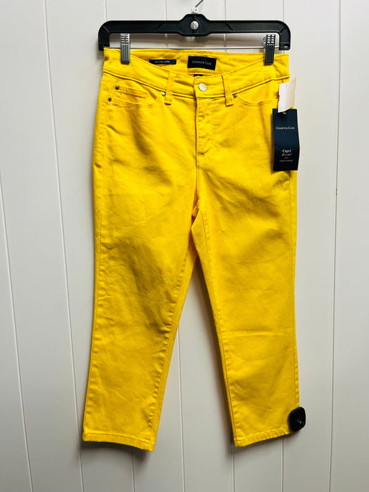 Yellow Capris Charter Club, Size 2