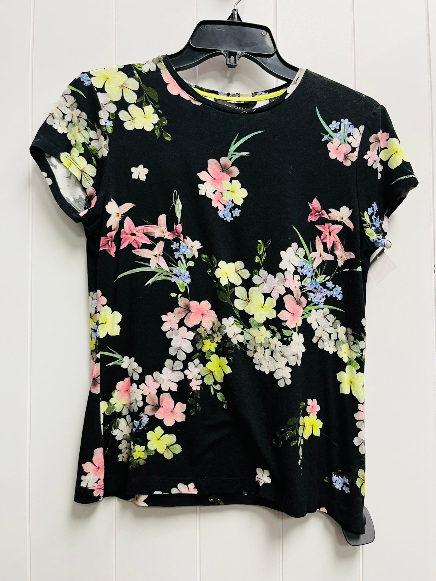 Top Short Sleeve By Ted Baker In Black, Size: Xs