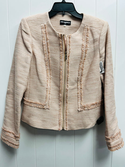 Jacket Designer By Karl Lagerfeld In Pink, Size: S