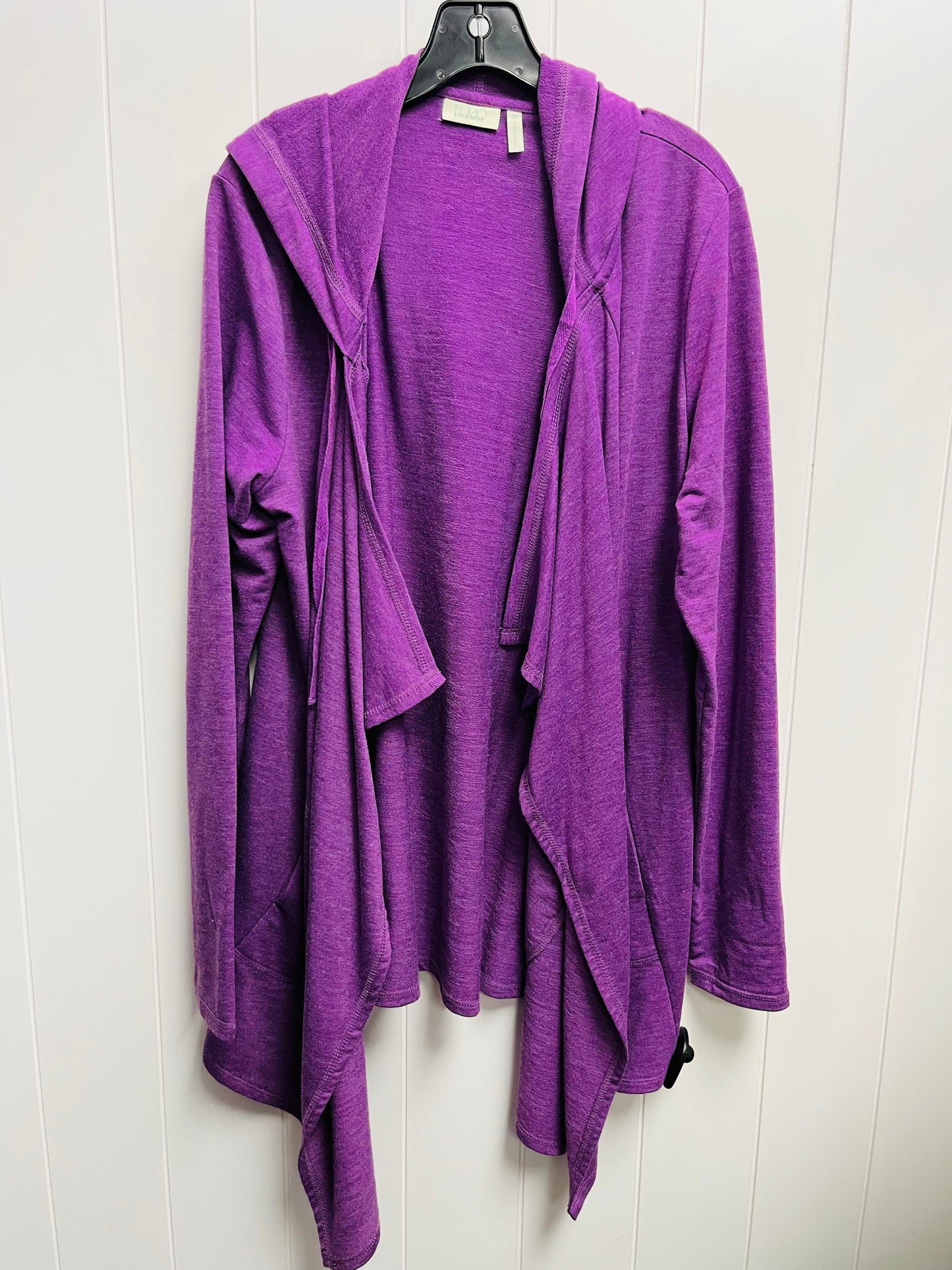 Cardigan By Logo In Purple, Size: M