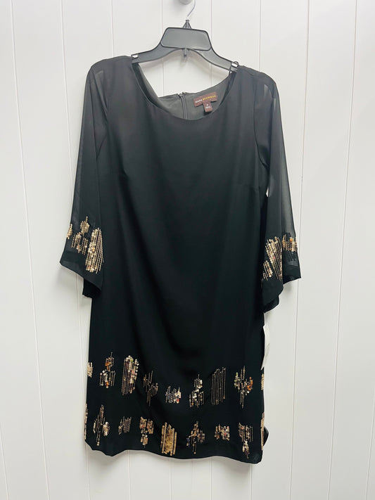 Dress Party Short By Dana Buchman In Black & Gold, Size: M