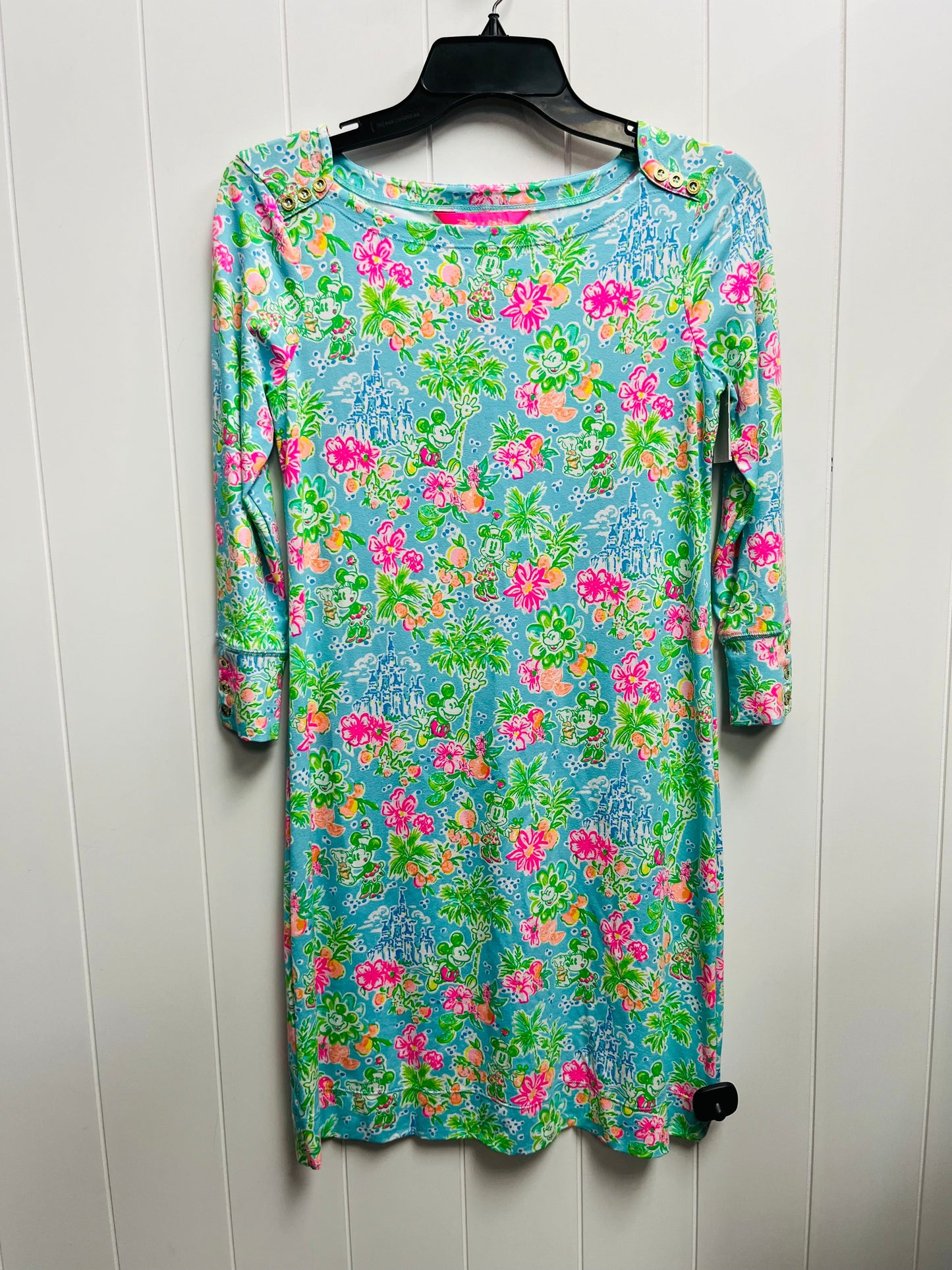 Dress Designer By Lilly Pulitzer In Blue & Pink, Size: Xs