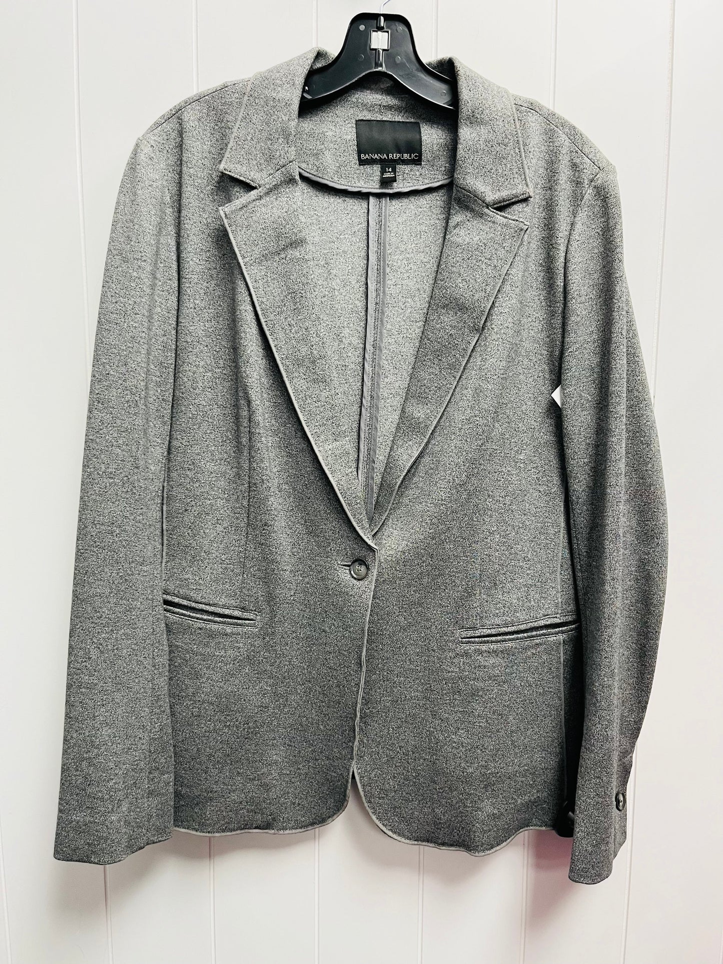 Blazer By Banana Republic In Grey, Size: L