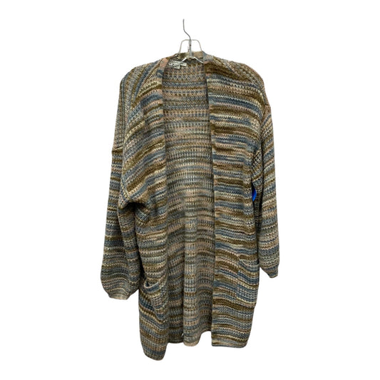 Sweater Cardigan By American Eagle In Blue & Brown, Size:Xs