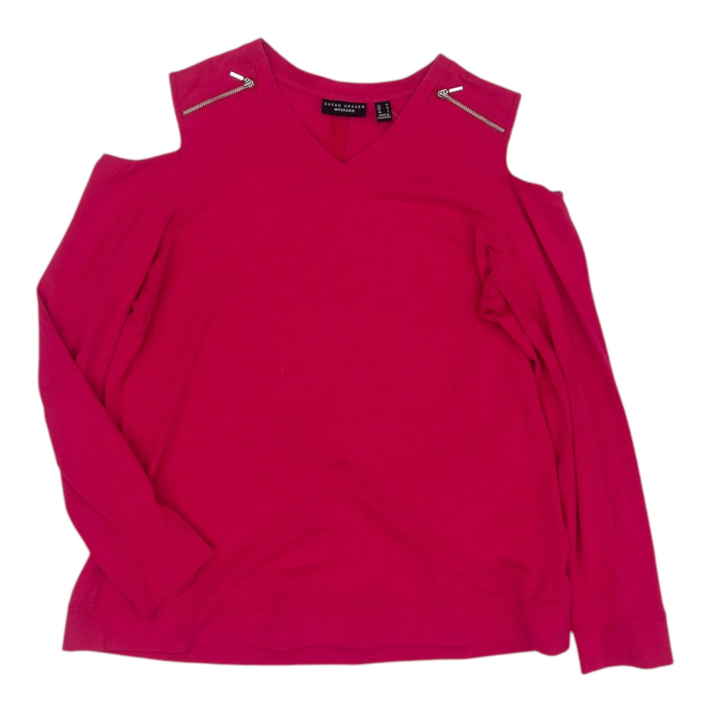 Top Ls By Susan Graver In Pink, Size:M