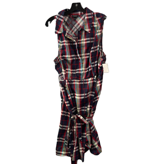 Plaid Pattern Dress Casual Short By Torrid, Size: 3x