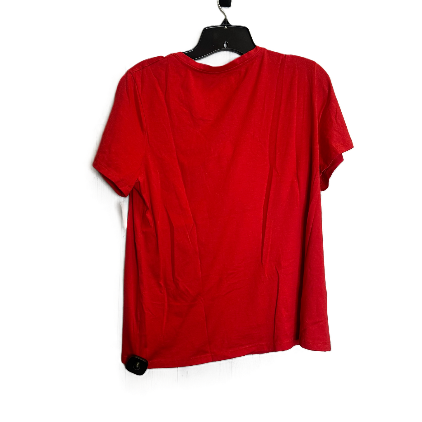 Top Short Sleeve By Time And Tru In Red, Size: L