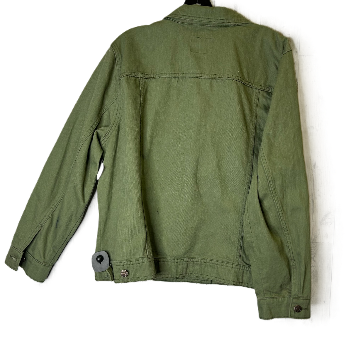 Jacket Denim By Old Navy In Green, Size: 1x