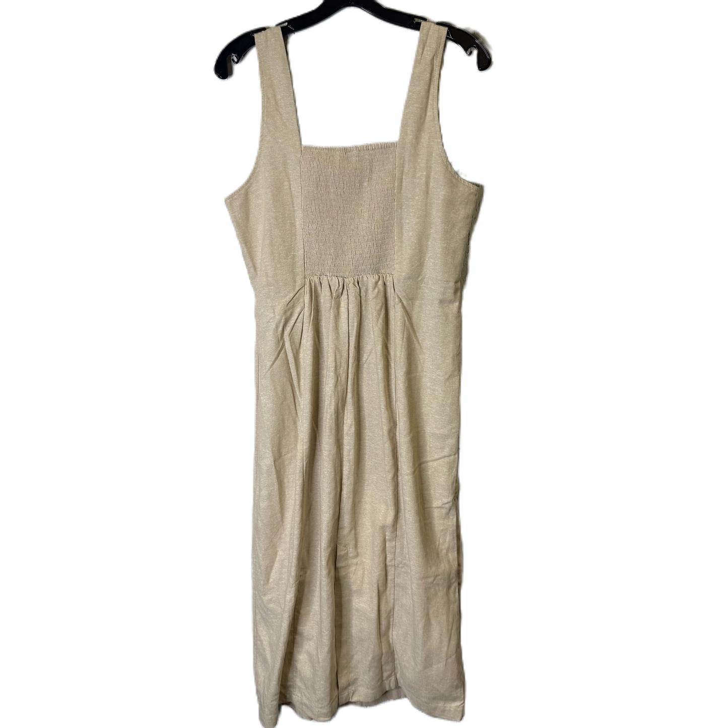 Dress Casual Midi By Old Navy In Cream, Size: L