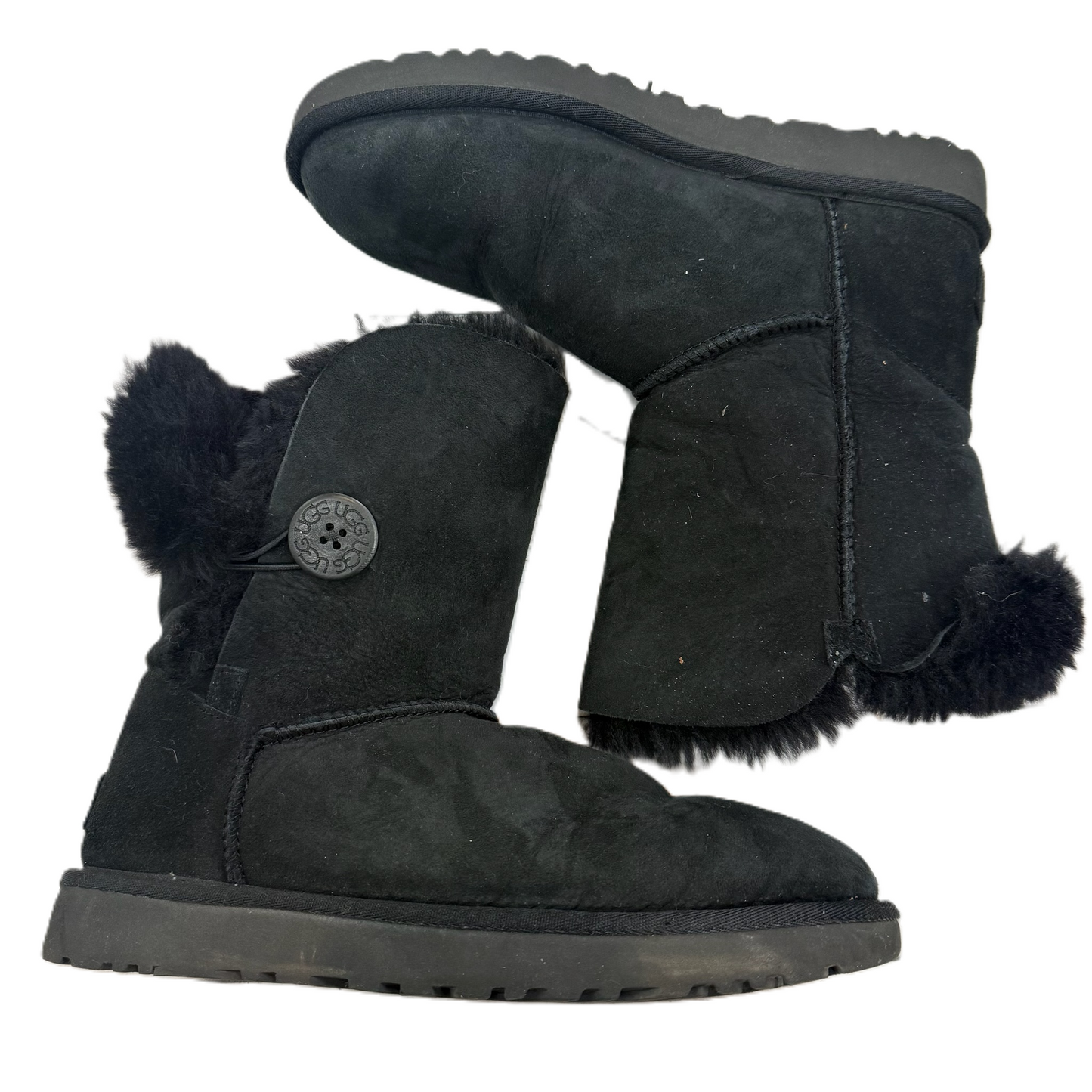 Boots Designer By Ugg In Black, Size: 8