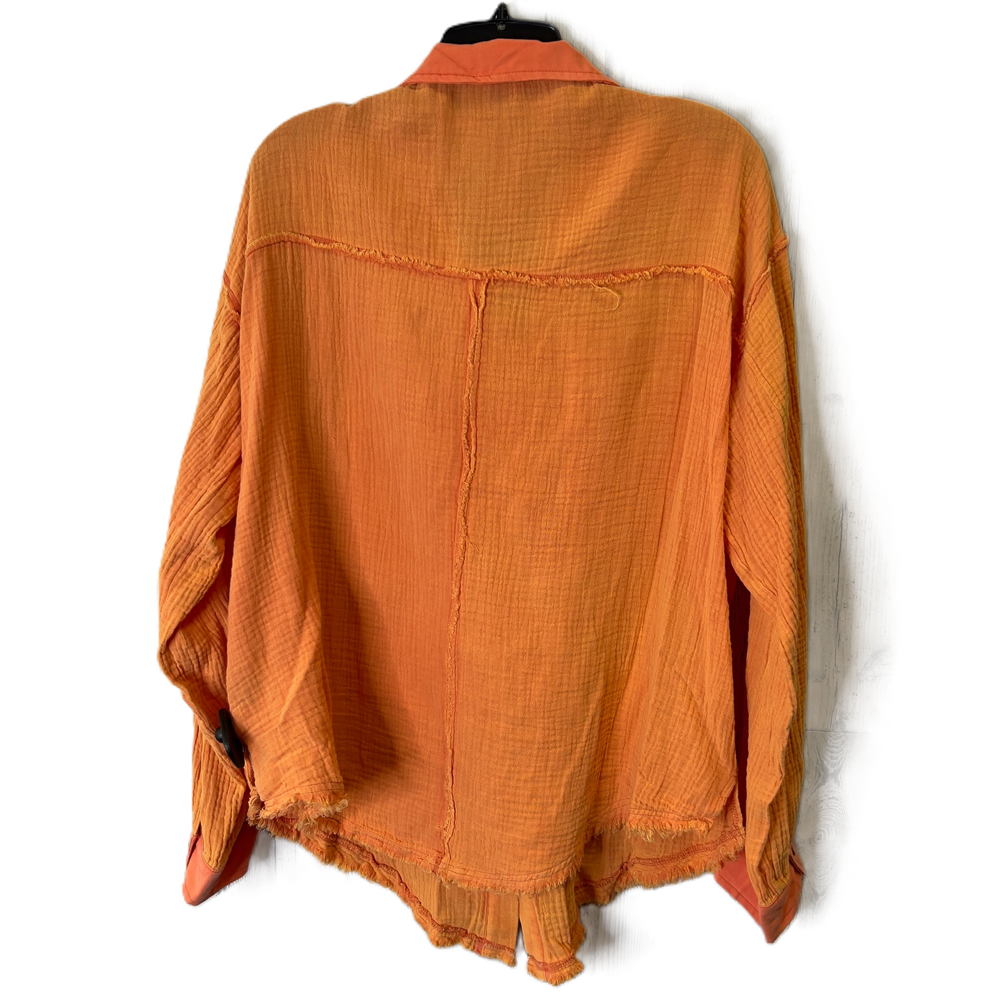 Top Long Sleeve By Pol In Orange, Size: S