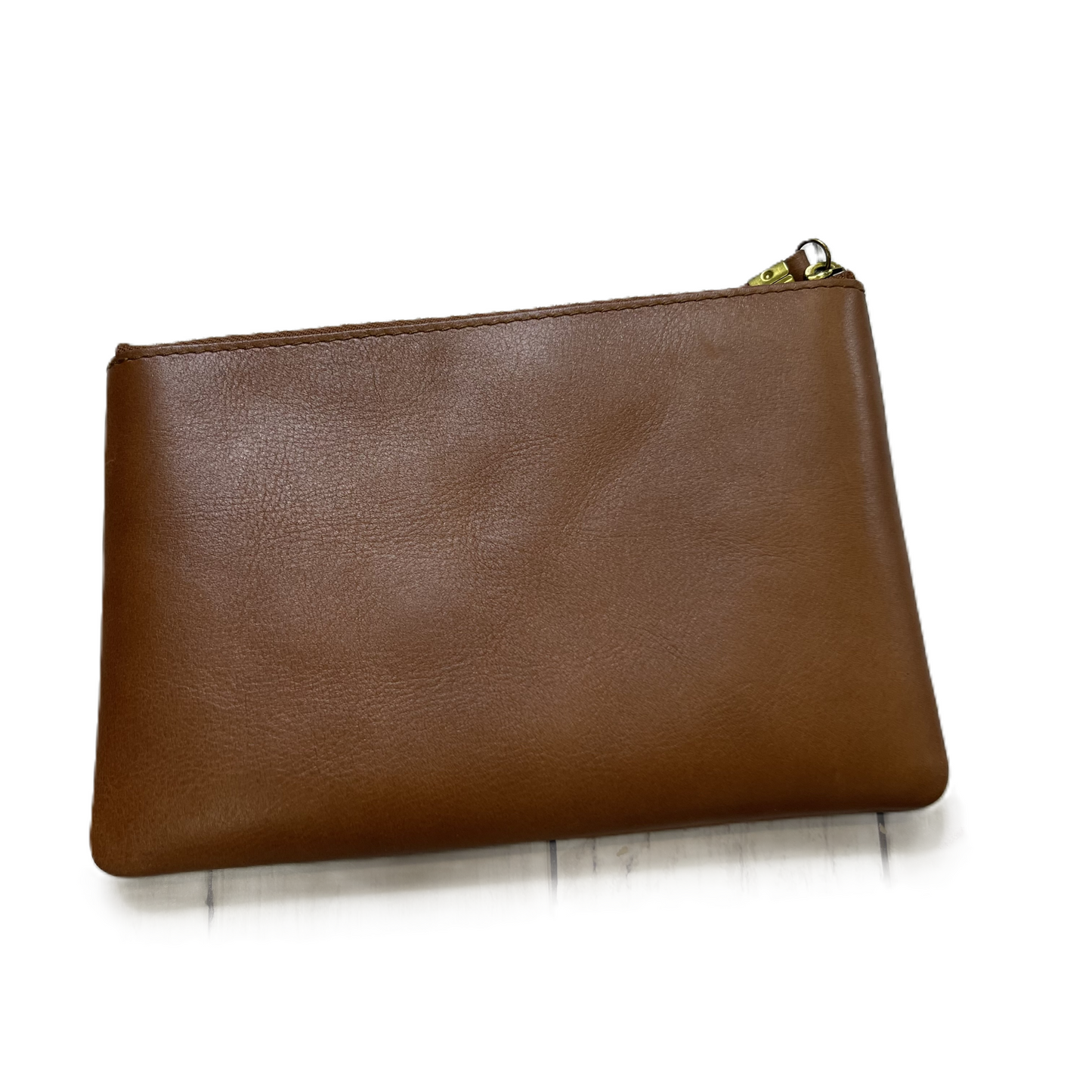 Clutch Leather By Madewell, Size: Medium