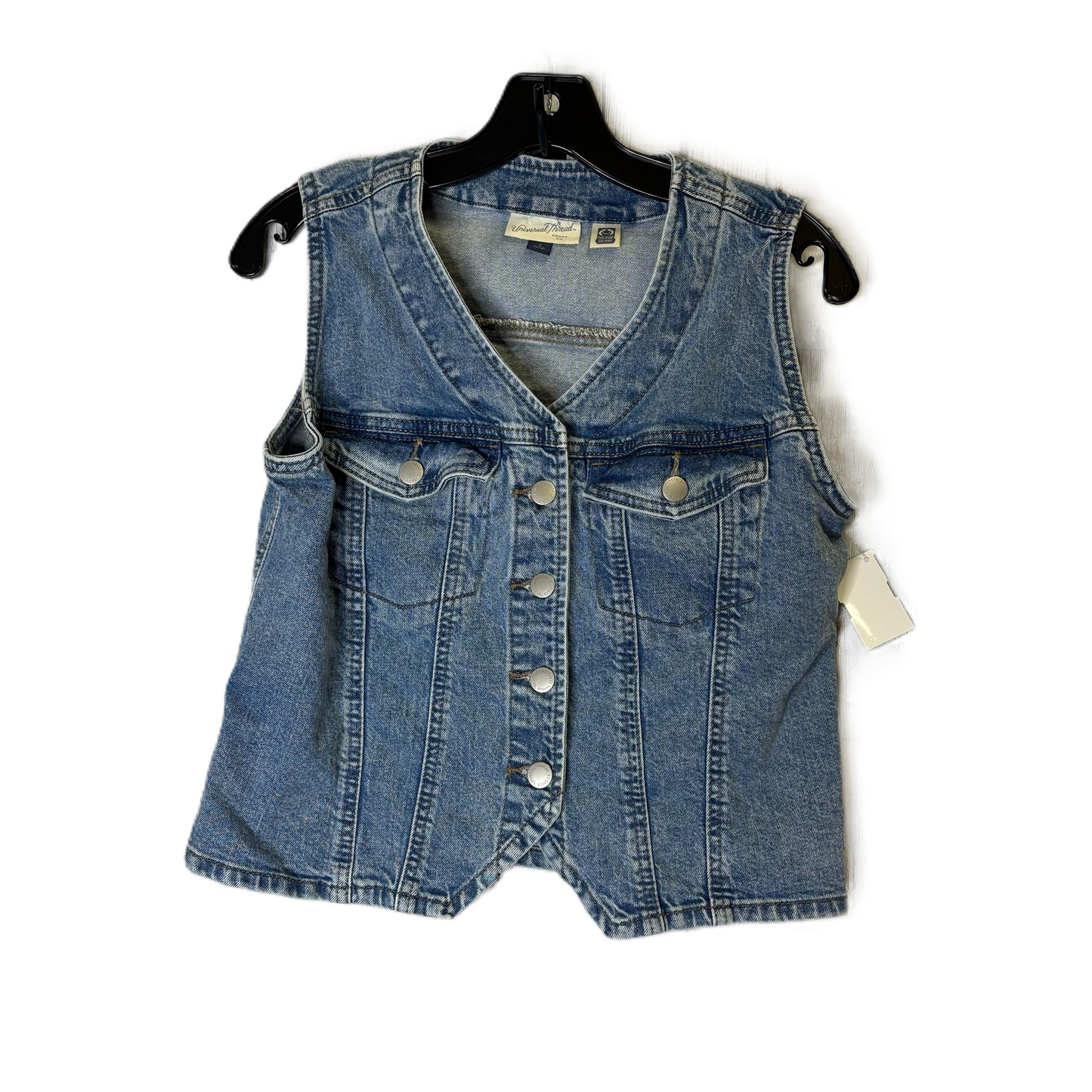 Vest Other By Universal Thread In Blue Denim, Size: S