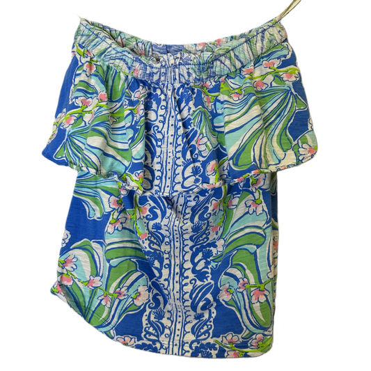 Blue Top Sleeveless By Lilly Pulitzer, Size: S