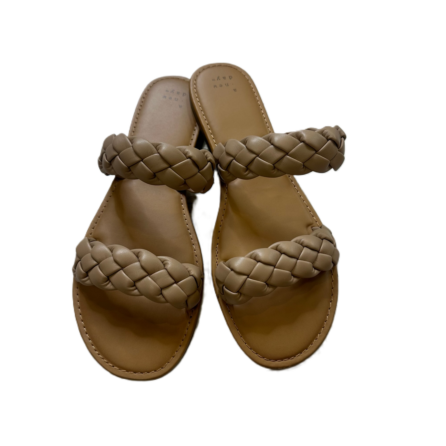 Brown Sandals Flats By A New Day, Size: 11