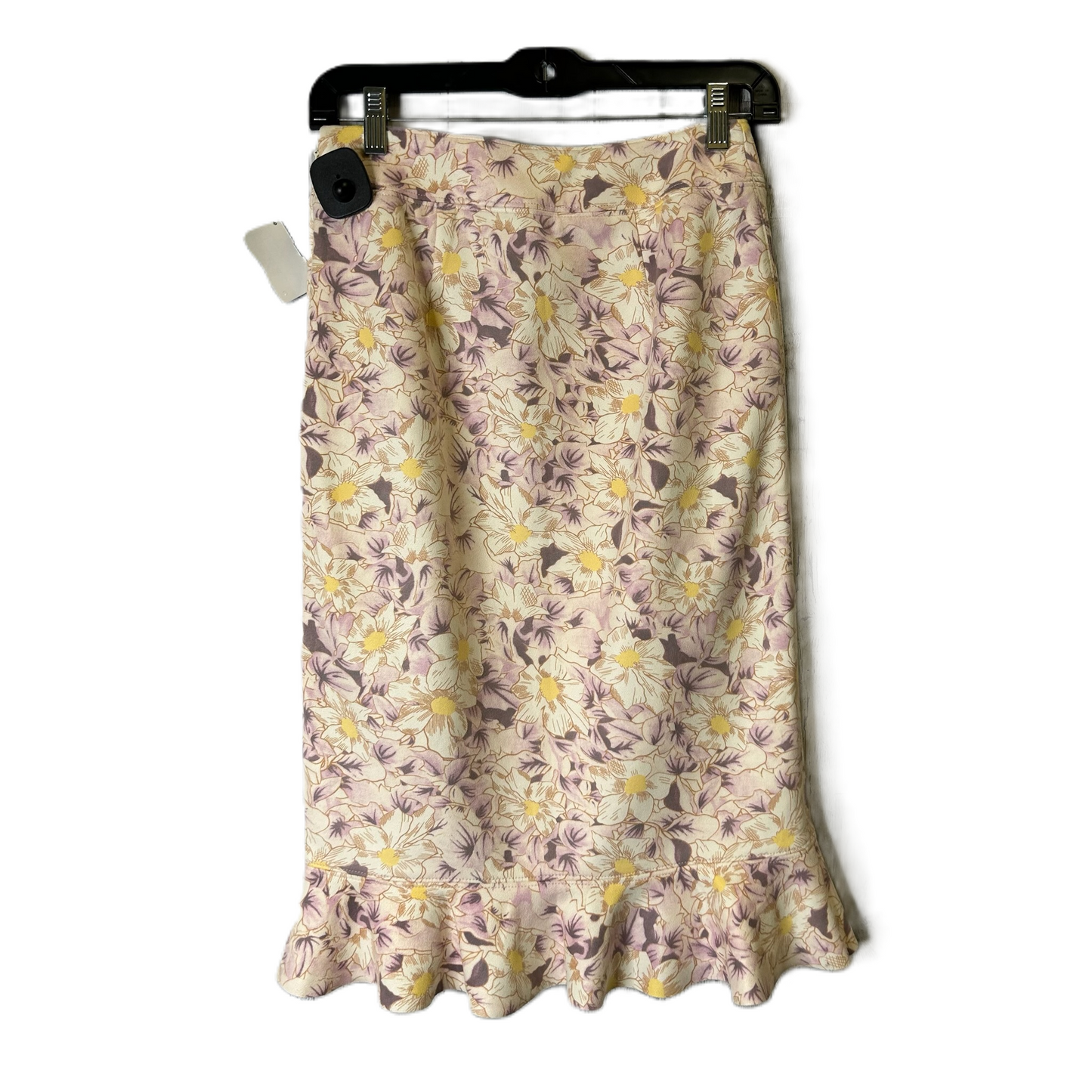 Cream Skirt Midi By Anthropologie, Size: 2