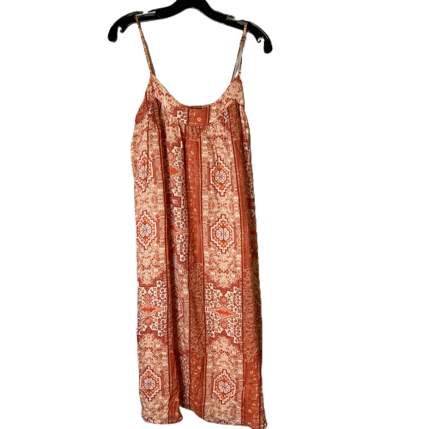 Dress Casual Midi By Lucky Brand In Orange, Size: M